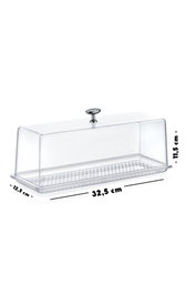 Hermia Plato para Servir Pasteles Transparente CLRKS-1